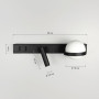 Зображення Бра праве чорне Light House LNF-17556/2 BK RIGHT 40 см з 2-ма вимикачами з білим плафоном (цоколь G9) та спотом 3 Вт ИМ Light-Deco 4 