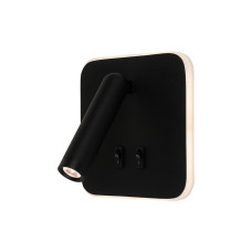 Світильник настінний світлодіодний Бра Levistella 806V306S BK 4000K із двома вимикачами чорний