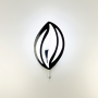 Изображение Бра LED у формі пелюстки чорного кольору Light House LNF-1890_2870 ИМ Light-Deco 2 