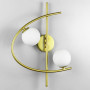 Зображення Золоте ліве бра на 2 білих плафона ИМ Light-Deco 3 