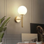 Зображення Сучасне латунне бра з білим плафоном ИМ Light-Deco 8 