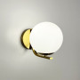Зображення Бра з білим плафоном у латунному корпусі 15х24 см ИМ Light-Deco 1 