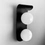 Зображення Бра у чорному корпусі з 2-ма білими плафонами ИМ Light-Deco 4 