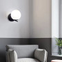 Зображення Бра у чорному корпусі з білим плафоном 15х24 см ИМ Light-Deco 5 