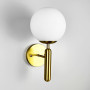 Зображення Світильник настінний Бра куля Light House LNF-17543/1W CP латунь з білим плафоном ИМ Light-Deco 