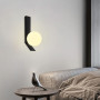 Зображення Бра із білим плафоном у чорному корпусі 23 см ИМ Light-Deco 6 