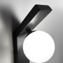 Зображення Бра із білим плафоном у чорному корпусі 23 см ИМ Light-Deco 5 
