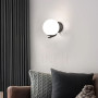 Зображення Бра з білим плафоном у чорному корпусі 15х24 см ИМ Light-Deco 7 