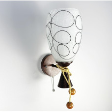 Настінний світильник Бра Light House LNF-17493/1W коричневий з вимикачем