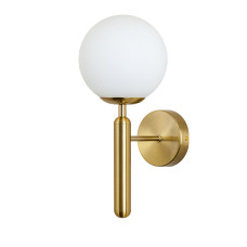 Світильник настінний Бра шар Levistella 999W2015F-1 BRZ+WH бронза, плафон білий