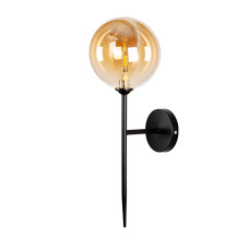 Світильник настінний Бра куля Levistella 999W2502F-1(150) BK+BR чорний, плафон коричневий 