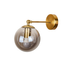 Настінний світильник Бра Light House LS-18150F-1 BRZ+BK бронза, плафон чорний 