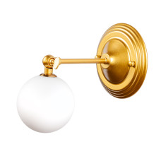 Світильник настінний Бра молекула Levistella 761W140F2-1 GD+WH золото, плафон білий