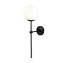 Зображення Світильник настінний Бра куля Levistella 999W2501F-1 BK+WH чорний, плафон білий  ИМ Light-Deco 1 