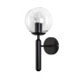 Зображення Настінний світильник Бра куля Levistella 999W2015F-1 BK+CL чорний, плафон прозорий  ИМ Light-Deco 