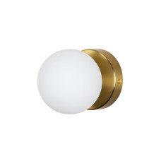 Настінний світильник Бра шар Levistella 761WX100F-1 BRZ+WH бронза, плафон білий