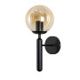 Зображення Настінний світильник Бра куля Levistella  999W2015F-1 BK+BR чорний, плафон коричневий  ИМ Light-Deco 