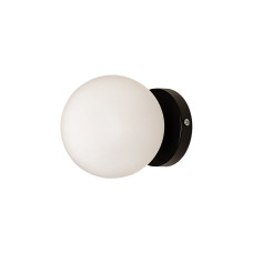 Світильник настінний Бра куля Levistella 761WX120F-1 BK+WH чорний, плафон білий 