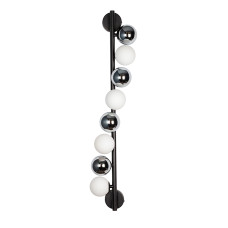 Світильник настінний Бра кулі Levistella 788W39272-8(4) BK+CH+WH G9 чорний, плафони білі + хром