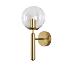 Настінний світильник Бра шар Levistella 999W2015F-1 BRZ+CL бронза, плафон прозорий