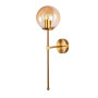 Зображення Світильник настінний Бра куля Levistella 999W2501F-1 BRZ+BR бронза, плафон коричневий  ИМ Light-Deco 