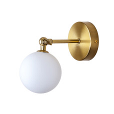 Світильник настінний Бра Light House LS-19449-1W BRZ+WH бронза, плафон білий 