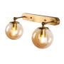 Зображення Світильник настінний Бра кулі Levistella 756WPR150F-2 BRZ+BR бронза, плафони коричневі  ИМ Light-Deco 2 