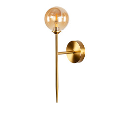 Світильник настінний Бра шар Levistella 999W2502F-1(100) BRZ+BR бронза, плафон коричневий 