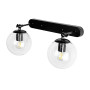 Зображення Світильник настінний Бра кулі Levistella 756WPR150F-2 BK+CL чорний, плафони прозорі  ИМ Light-Deco 