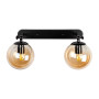 Зображення Світильник настінний Бра кулі Levistella 756WPR150F-2 BK+BR чорний, плафони коричневі ИМ Light-Deco 2 