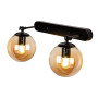 Зображення Світильник настінний Бра кулі Levistella 756WPR150F-2 BK+BR чорний, плафони коричневі ИМ Light-Deco 1 