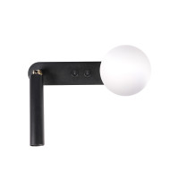 Світильник настінний Бра Atmolight Opal G9 WS BT Black чорний, плафон білий