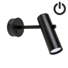 Світильник настінний Бра з вимикачем Atmolight Tukan GU10 WR280-BT Black чорний