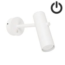 Світильник настінний Бра з вимикачем Atmolight Tukan GU10 WR280-BT White білий