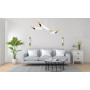 Зображення Бра (світильник настінний) Bat WS57х450 MoireSilver-SilverL ИМ Light-Deco 3 