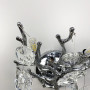 Зображення Вишукане срібне бра DIAMINA з кришталевим камінням ИМ Light-Deco 4 