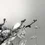 Зображення Вишукане срібне бра DIAMINA з кришталевим камінням ИМ Light-Deco 2 