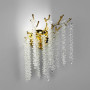 Зображення Вишукане золоте бра з кришталевим підвісами 40х30 см ИМ Light-Deco 4 