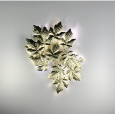 Світильник у флористичних мотивах з фактурного листя