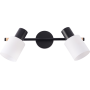 Изображение Светильник настенный Бра Light House SRS-20708/2 черный + дерево, плафон белый ИМ Light-Deco 