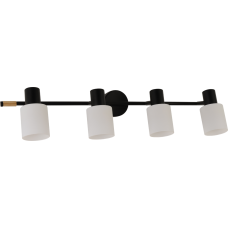 Светильник настенный Бра Light House SRS-20708/4 черный + дерево, плафон белый 