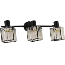 Светильник настенный Бра Light House SRS-20758/3 черный, плафон прозрачный