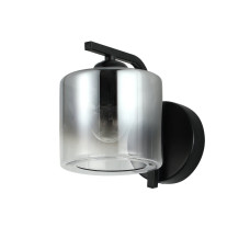 Світильник настінний Бра Light House SRS-20865/1W чорний, плафон димчастий + прозорий