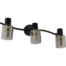 Светильник настенный Бра Light House SRS-20757/3 черный, плафон прозрачный