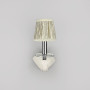 Изображение Бра з білою екошкірою та текстильним плафоном-абажуром ИМ Light-Deco 