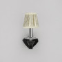 Изображение Бра з чорною екошкірою та текстильним плафоном-абажуром ИМ Light-Deco 1 