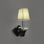 Изображение Бра з чорною екошкірою та текстильним плафоном-абажуром ИМ Light-Deco 3 