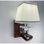 Изображение Бра з класичним тканинним абажуром та екошкірою ИМ Light-Deco 1 