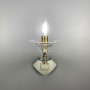 Зображення Бра з білою екошкірою та прозорим кришталем ИМ Light-Deco 6 