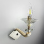 Зображення Бра з білою екошкірою та прозорим кришталем ИМ Light-Deco 5 